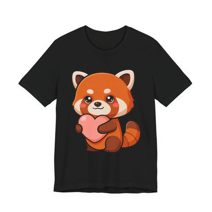 Kawaii Red Panda T-Shirt: Big Heart, Cozy Vibes