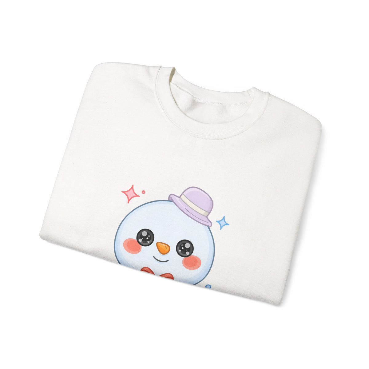 Kawaii Snowman Christmas Sweatshirt, Cute Holiday Gift