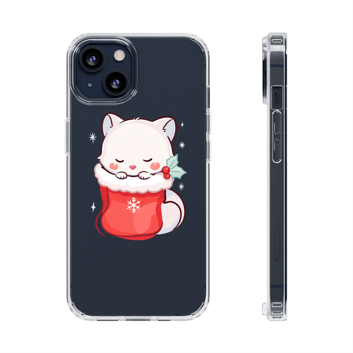 Christmas Fox Phone Case, Cute Holiday Stocking Gift
