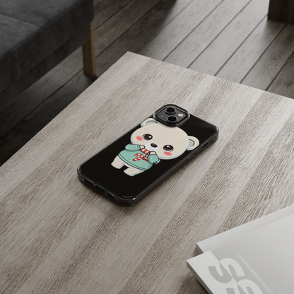 Kawaii Christmas Bear Phone Case for Holiday Season