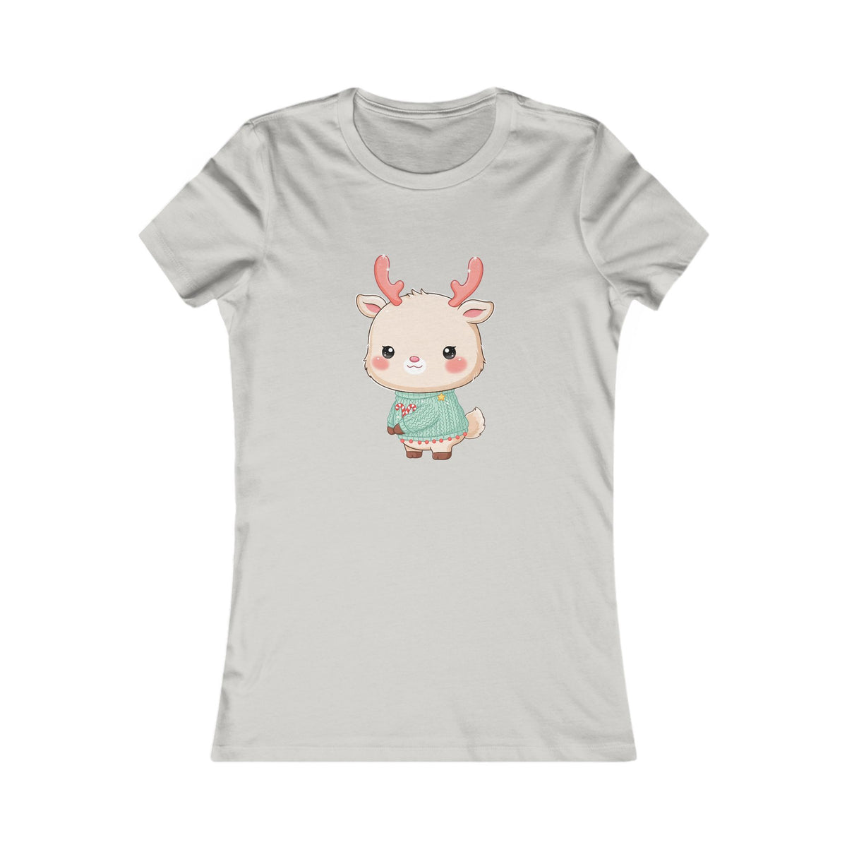 Kawaii Reindeer Christmas Women's Tee