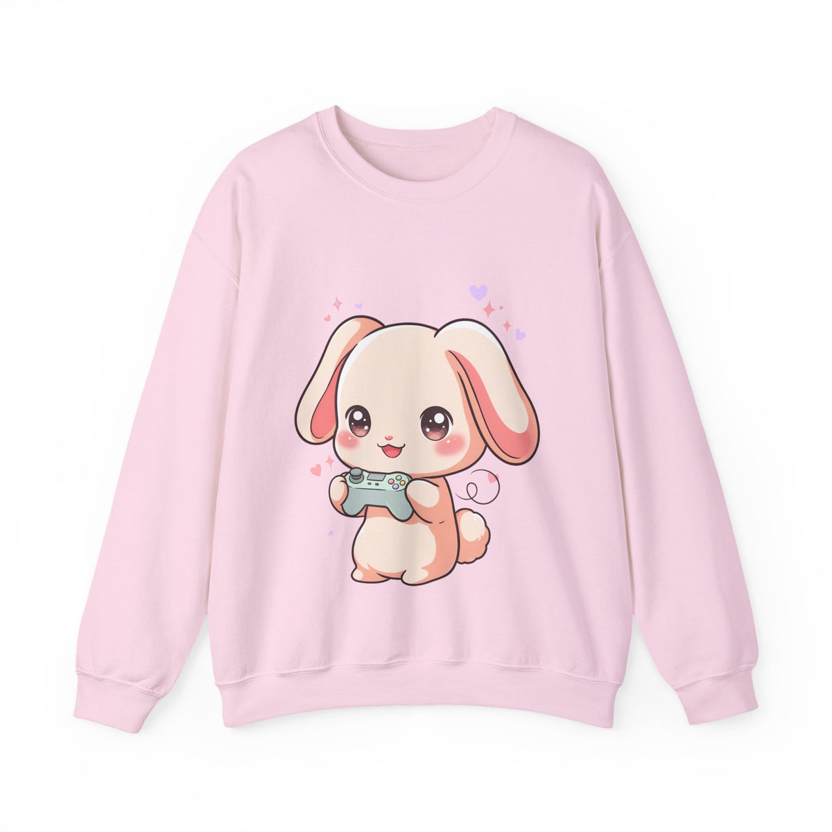 Kawaii Gamer Bunny Sweatshirt for Cozy Gaming Days