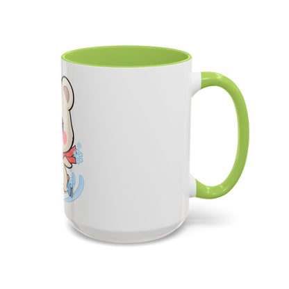 Polar Bear Ice Skating Mug – Cute Accent Coffee Mug