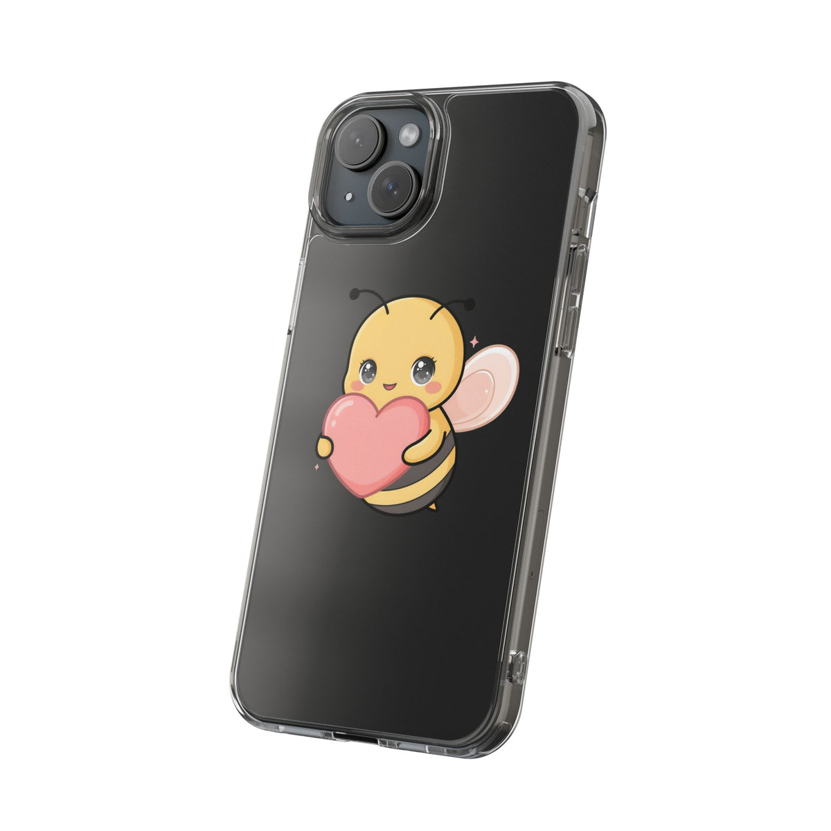 Kawaii Bee Clear Impact-Resistant Phone Case