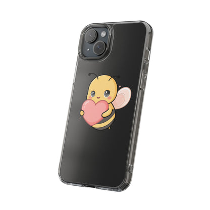 Kawaii Bee Clear Impact-Resistant Phone Case