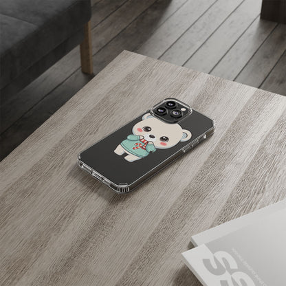 Kawaii Christmas Bear Phone Case for Holiday Season