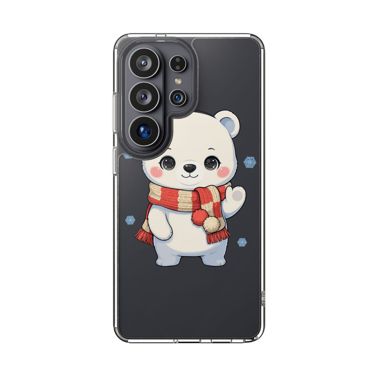 Kawaii Polar Bear Phone Case – Cozy Christmas Cub