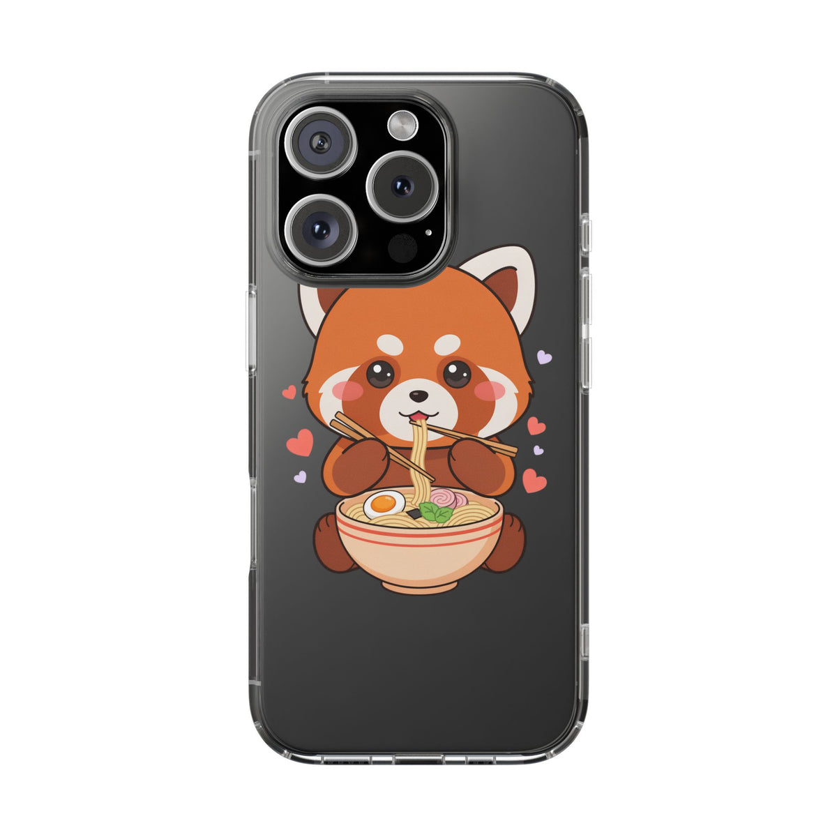 Red Panda Ramen Phone Case – Kawaii Food Lover Gift