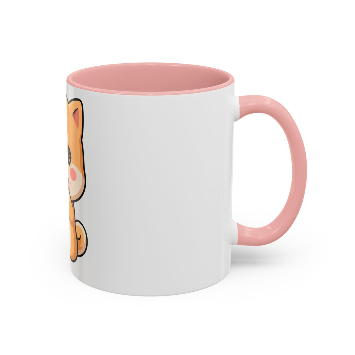 Shiba Inu Donut Mug, Kawaii Accent Coffee Mug