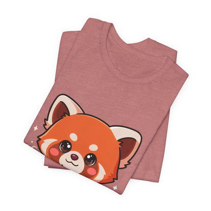 Kawaii Red Panda Coffee Tee for Cute Animal Lovers