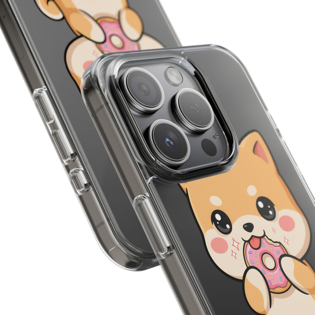 Kawaii Shiba Inu Phone Case with Donut
