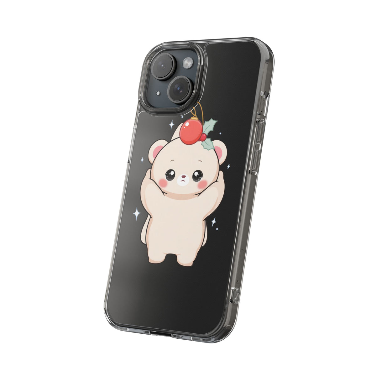 Kawaii Christmas Bear Phone Case for Cozy Holiday Days