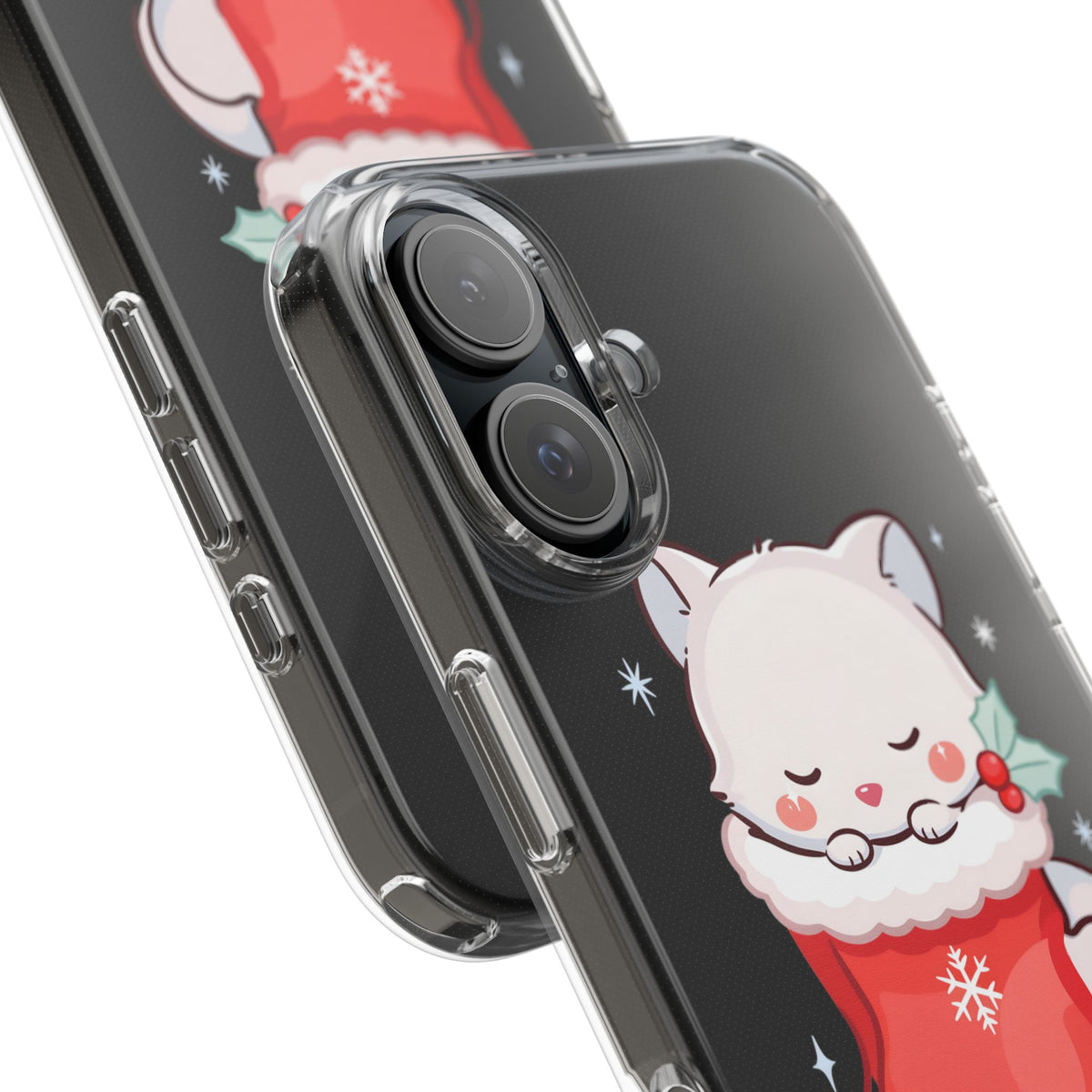 Christmas Fox Phone Case, Cute Holiday Stocking Gift
