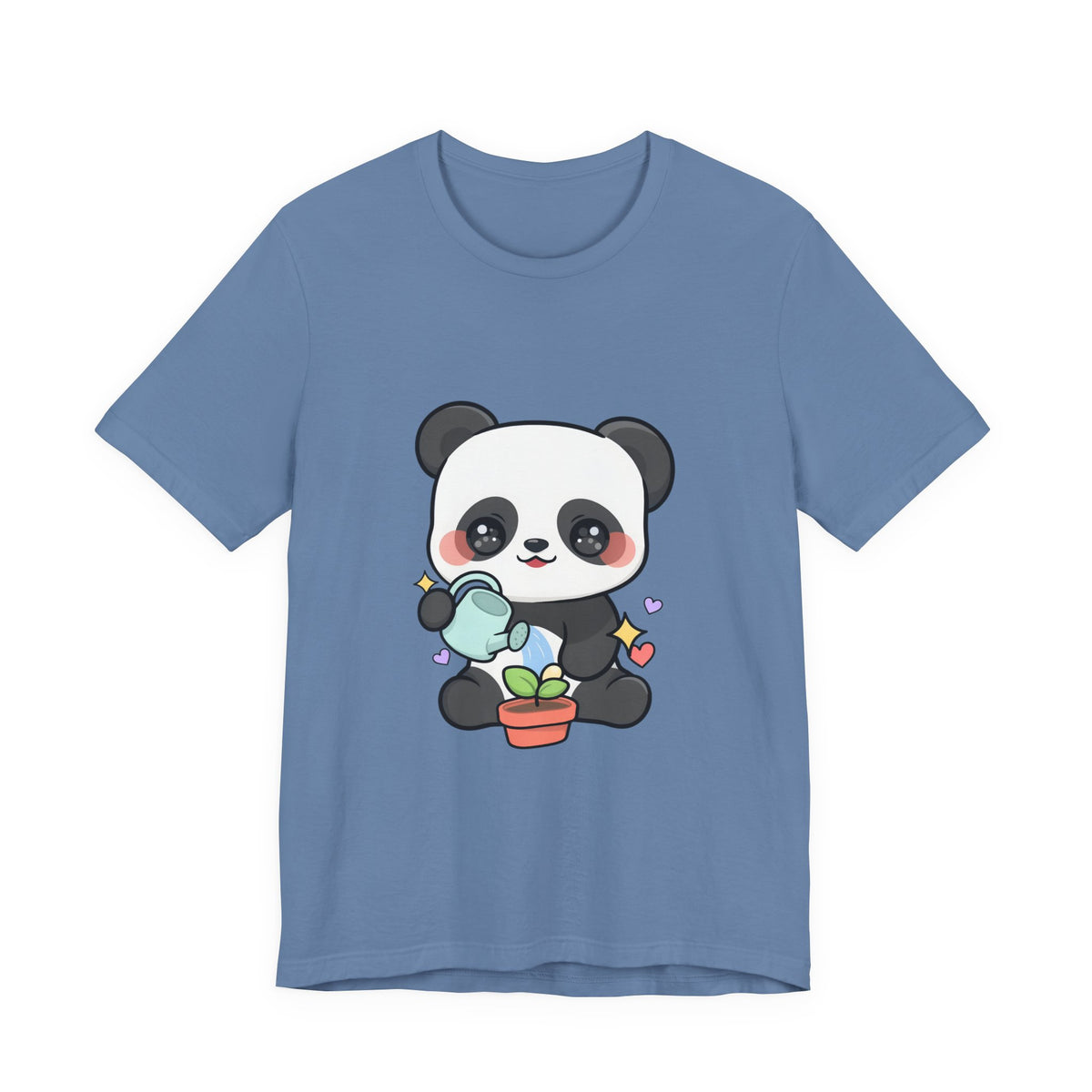 Kawaii Panda T-Shirt, Cute Plant Lover Gift
