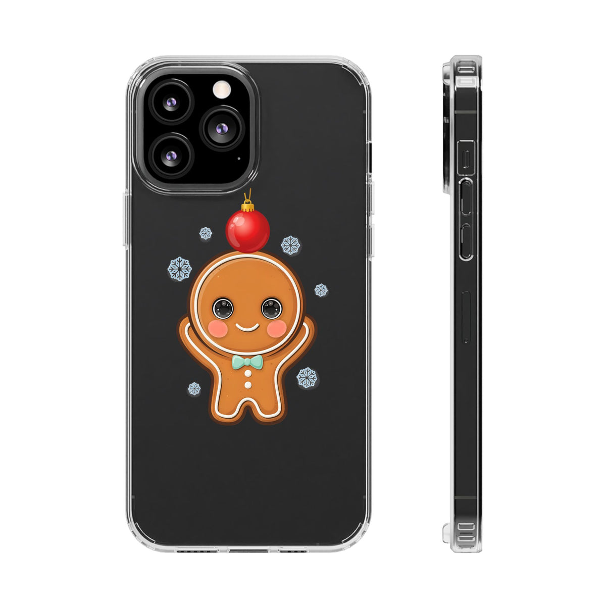 Christmas Gingerbread Phone Case, Cute Kawaii Holiday Gift