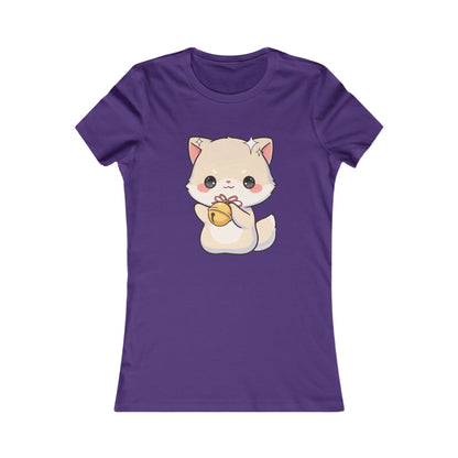 Kawaii Arctic Fox Christmas Tee, Cute Holiday Gift