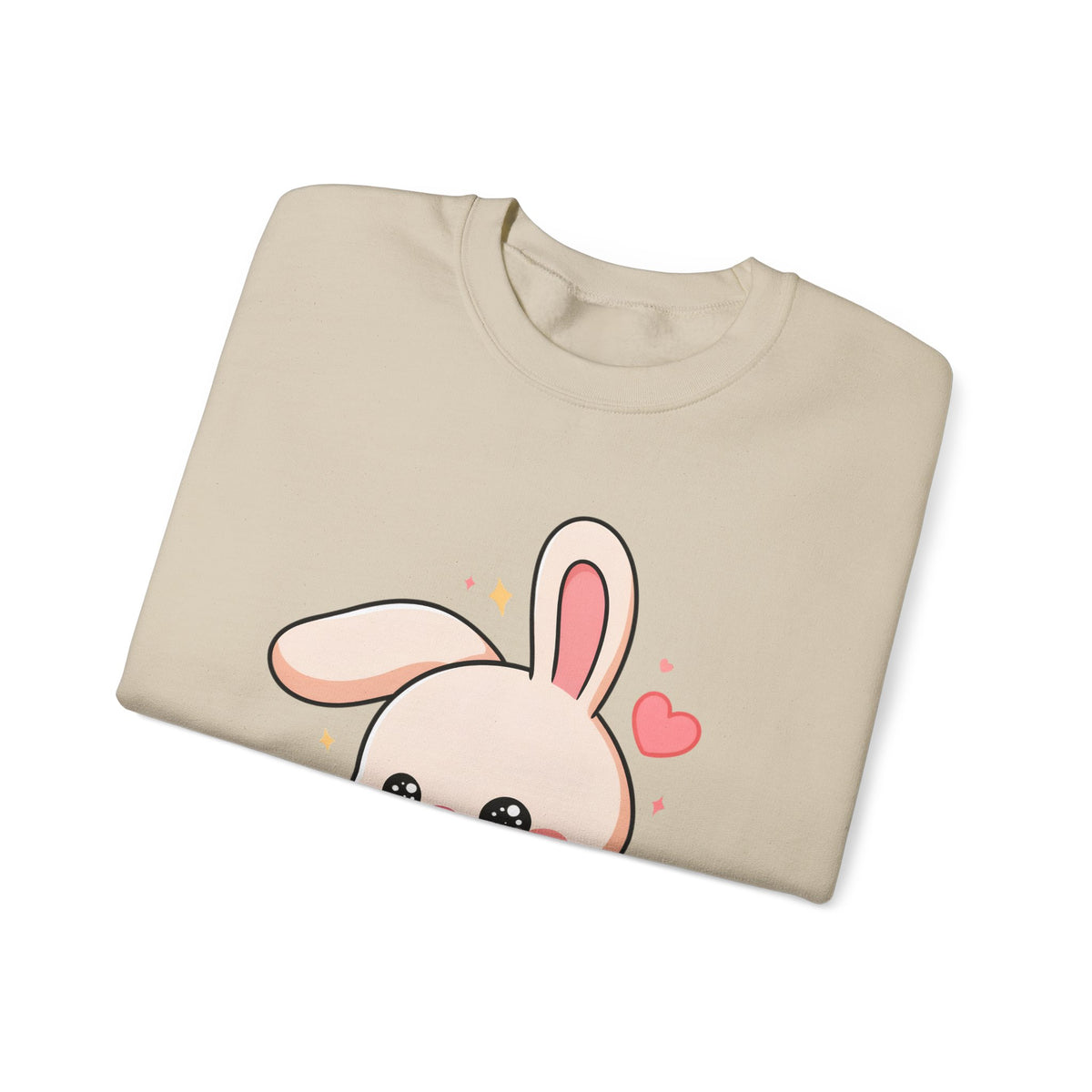 Kawaii Bunny Skateboard Sweatshirt, Cute Chibi Rabbit
