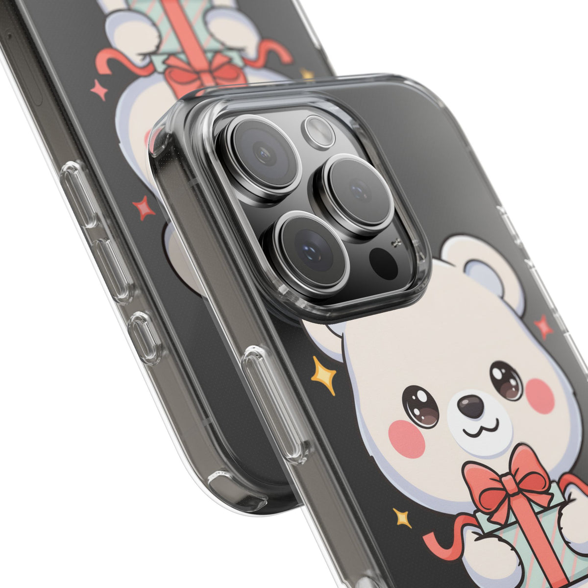 Kawaii Polar Bear Gift Phone Case for Holiday Gifting