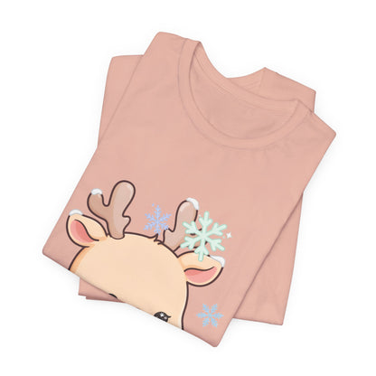 Kawaii Reindeer T-Shirt for Cute Winter Outfits