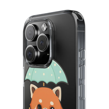 Kawaii Red Panda Clear Impact-Resistant Case
