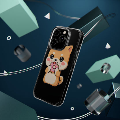 Kawaii Shiba Inu Phone Case with Donut