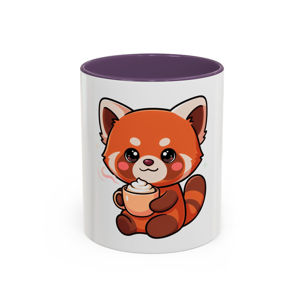 Red Panda Coffee Mug, Cute Latte Lover Accent Mug