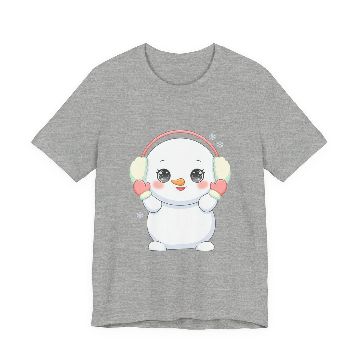 Kawaii Snowman T-Shirt for Cute Winter Style