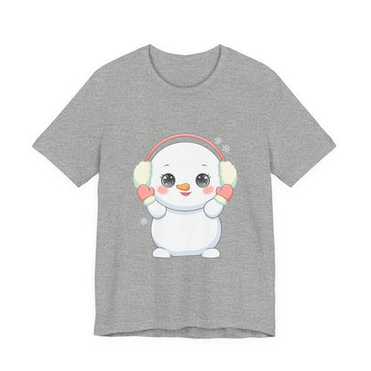 Kawaii Snowman T-Shirt for Cute Winter Style