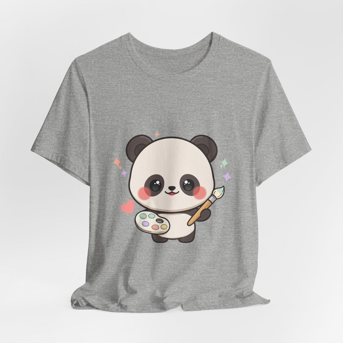 Kawaii Panda Artist T-Shirt for Creative Panda Fans