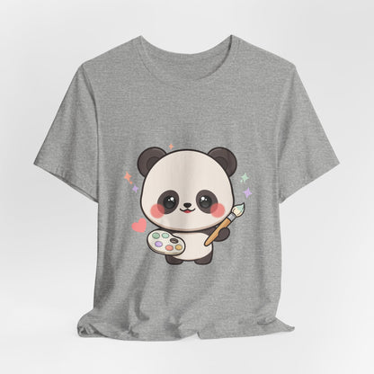 Kawaii Panda Artist T-Shirt for Creative Panda Fans
