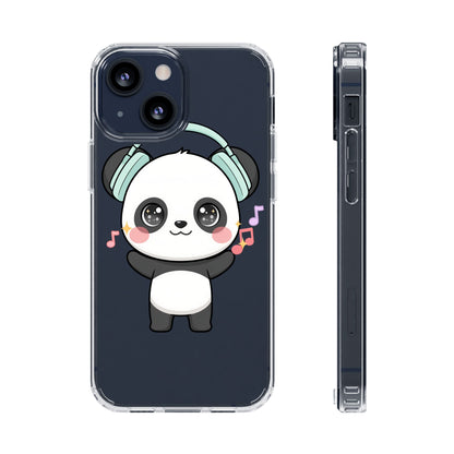 Kawaii Panda Phone Case with Headphones