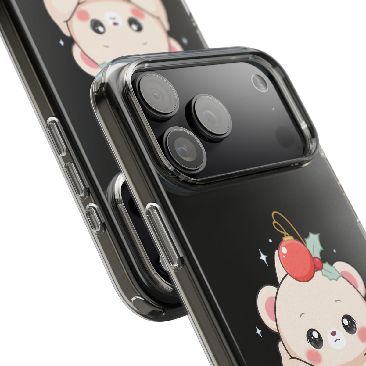 Kawaii Christmas Bear Phone Case for Cozy Holiday Days