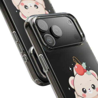 Kawaii Christmas Bear Phone Case for Cozy Holiday Days