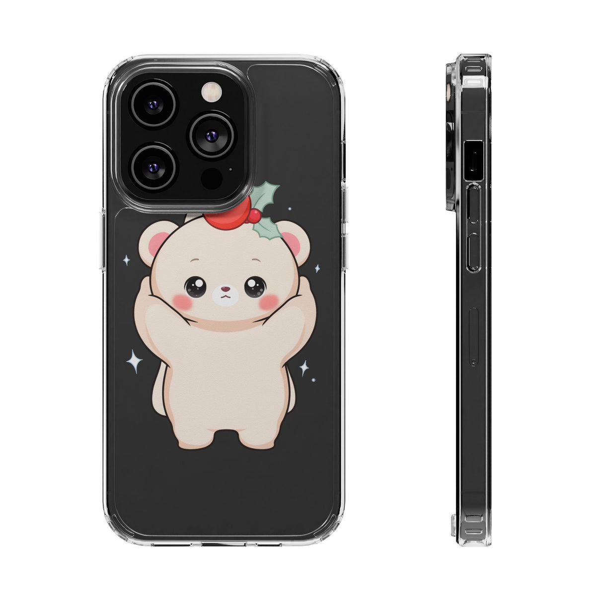 Kawaii Christmas Bear Phone Case for Cozy Holiday Days