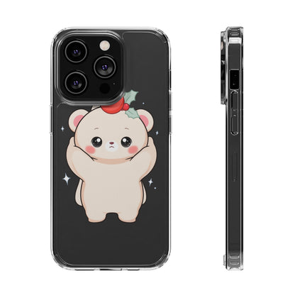 Kawaii Christmas Bear Phone Case for Cozy Holiday Days
