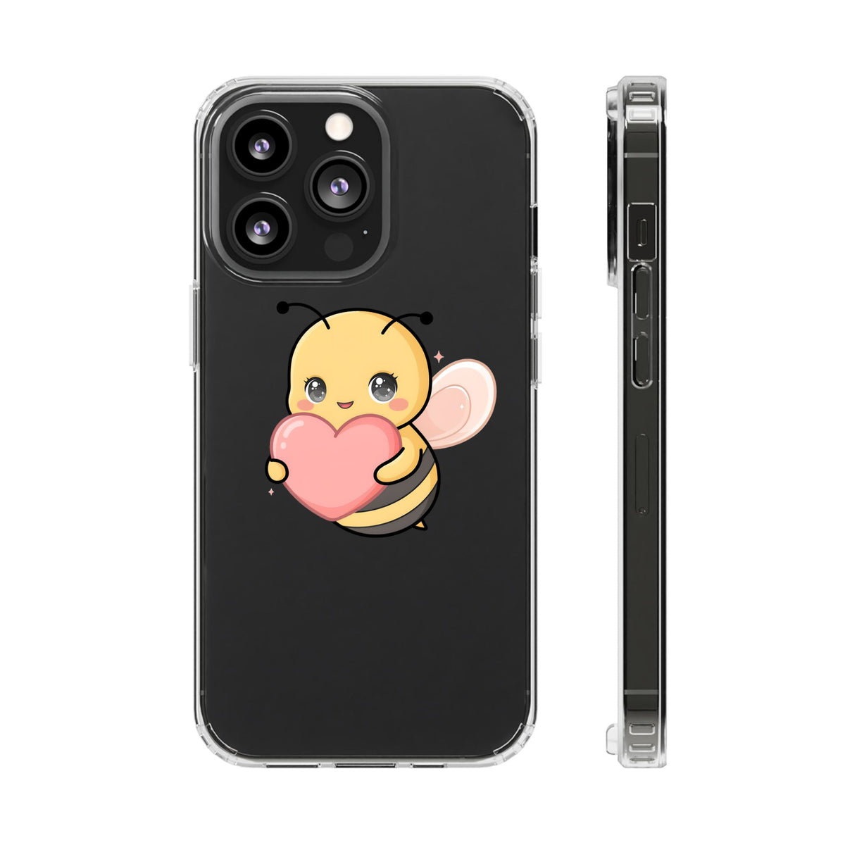 Kawaii Bee Clear Impact-Resistant Phone Case