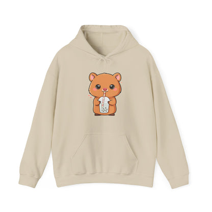 Kawaii Quokka Bubble Tea Hoodie, Cute Animal Sweatshirt