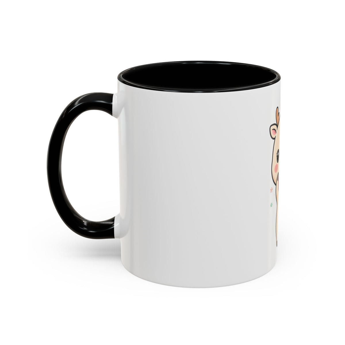Kawaii Reindeer Christmas Accent Coffee Mug