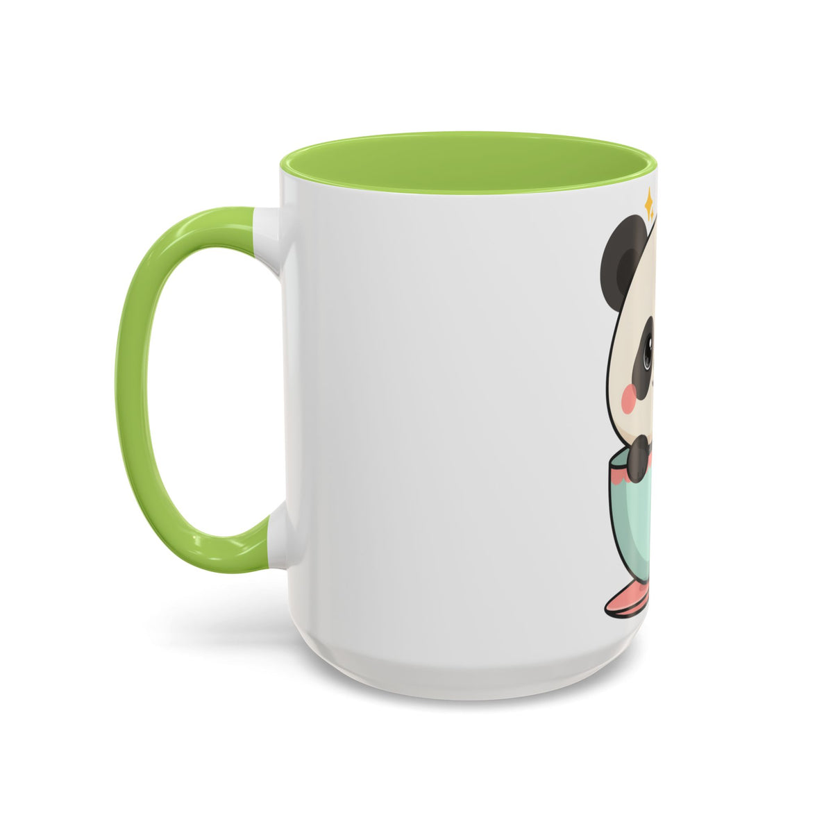 Kawaii Panda Accent Coffee Mug for Panda Lovers