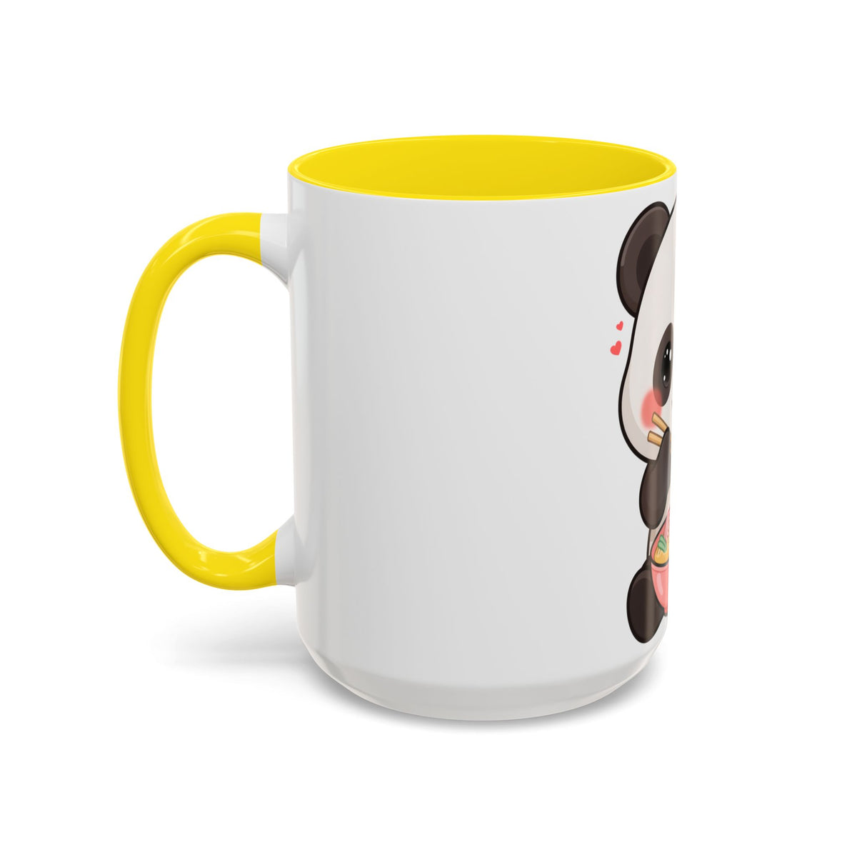 Kawaii Panda Ramen Mug, Cute Accent Coffee Mug