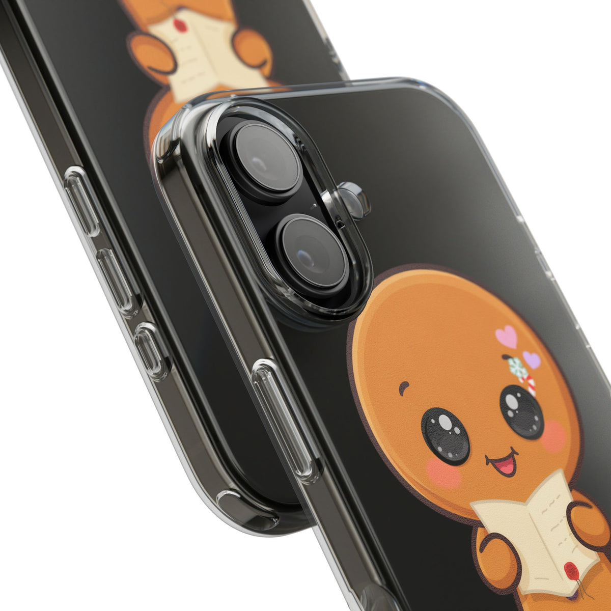 Gingerbread Man Phone Case, Cute Christmas Letter Reader