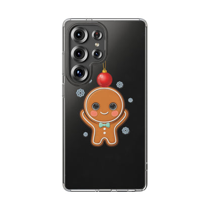Christmas Gingerbread Phone Case, Cute Kawaii Holiday Gift