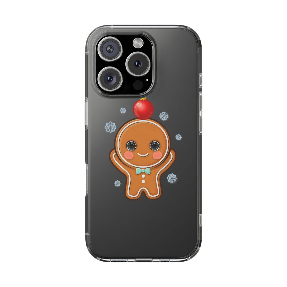 Christmas Gingerbread Phone Case, Cute Kawaii Holiday Gift