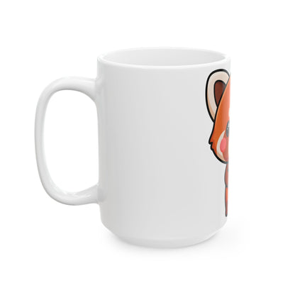 Kawaii Red Panda Mug, Cute Ice Cream Animal Gift