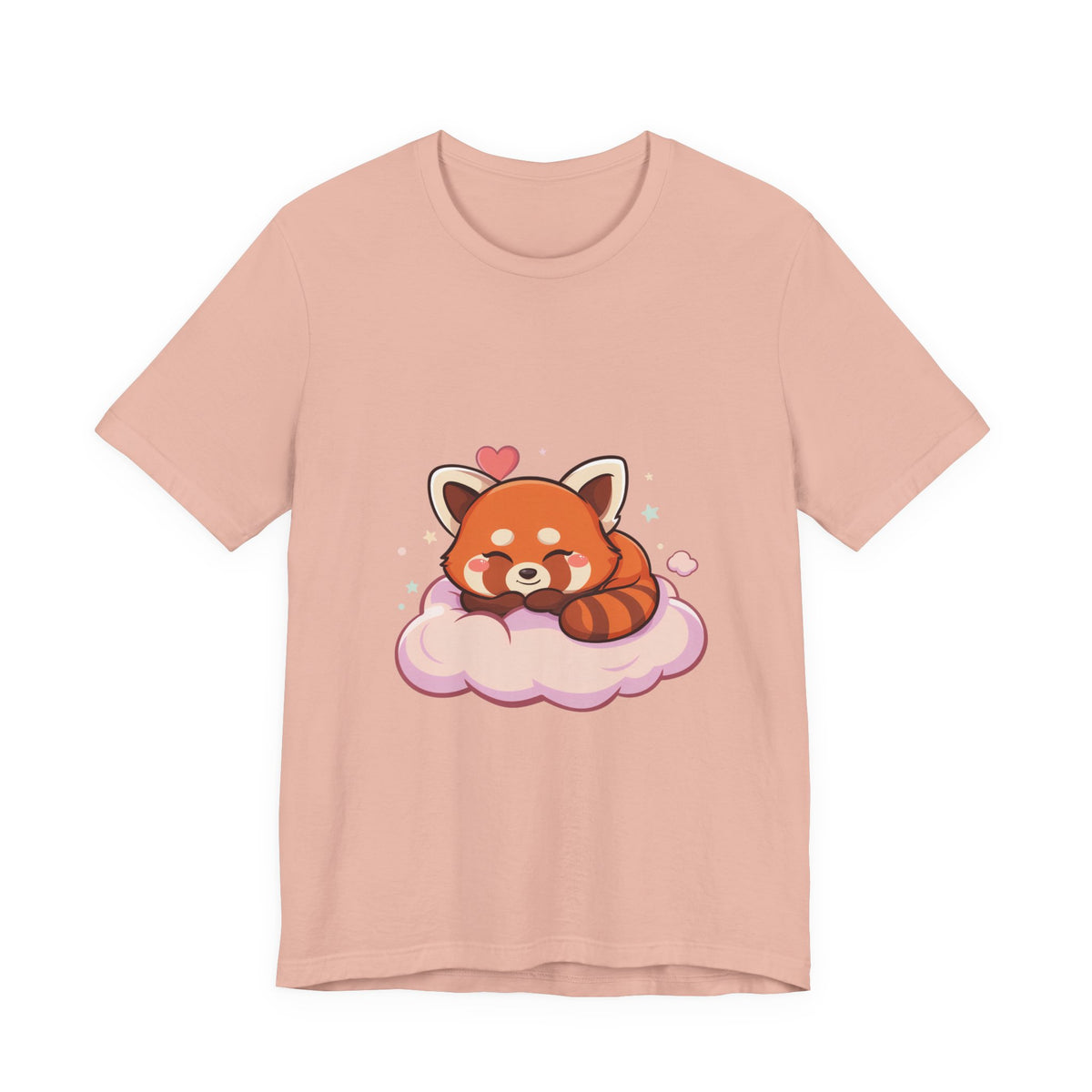 Kawaii Red Panda T-Shirt, Cute Sleeping Animal Tee
