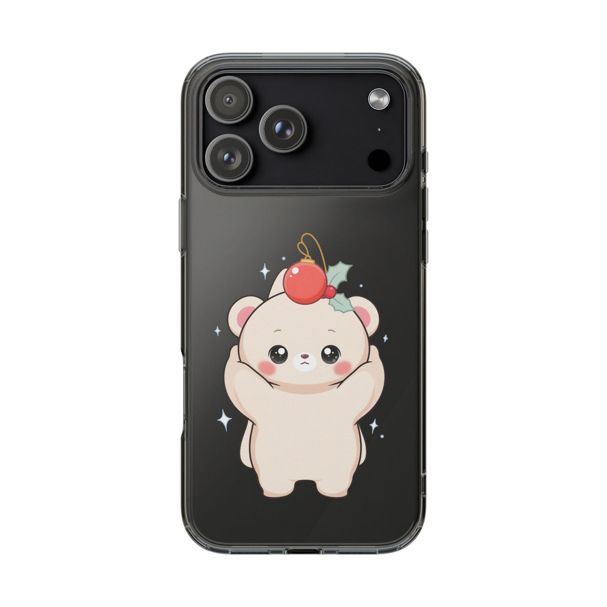 Kawaii Christmas Bear Phone Case for Cozy Holiday Days