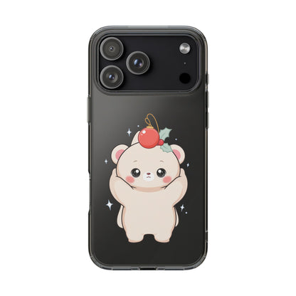 Kawaii Christmas Bear Phone Case for Cozy Holiday Days