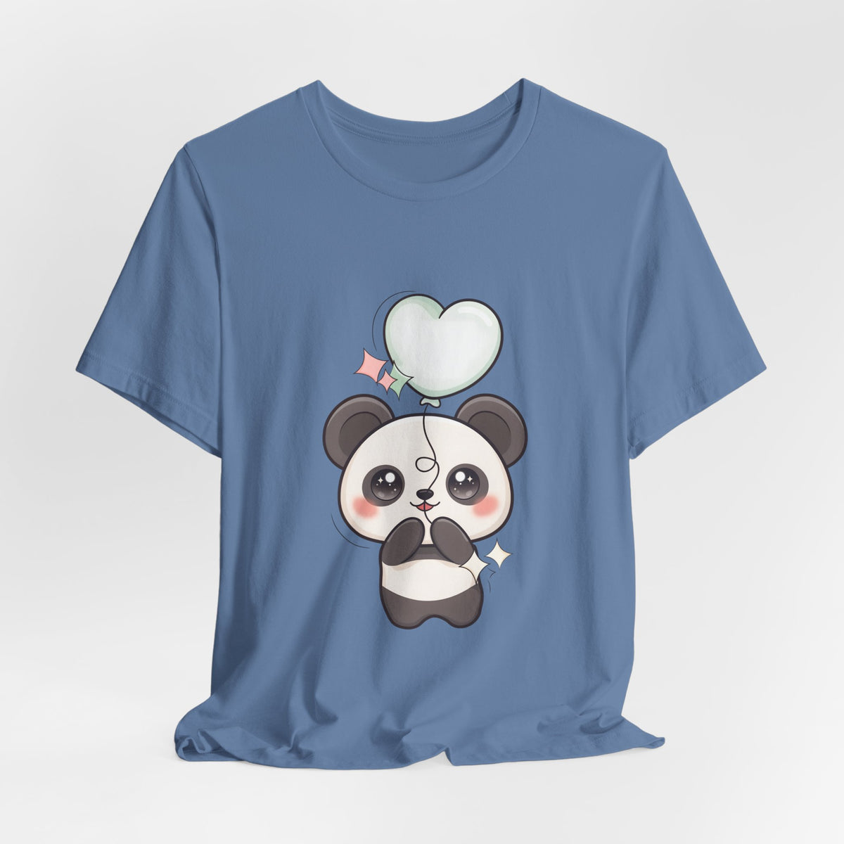 Kawaii Panda T-Shirt with Floating Balloon