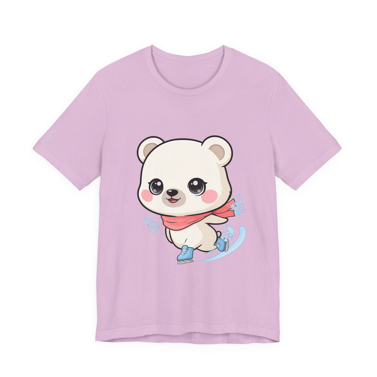 Kawaii Ice Skating Polar Bear Tee for Winter Gift Giving