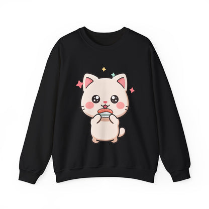 Kawaii Cat Sushi Sweatshirt for Cute Cat Lovers
